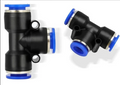 Conector neumático tipo Tee para tubo de 12 mm