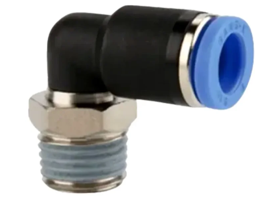 Conector codo 90° NPT 1/8 para tubo de 8 mm