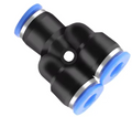 Conector neumático tipo Y para tubo de 8 mm