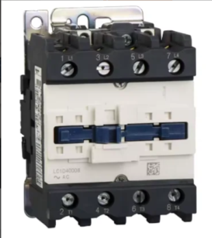 Vista frontal del contactor de cuatro polos